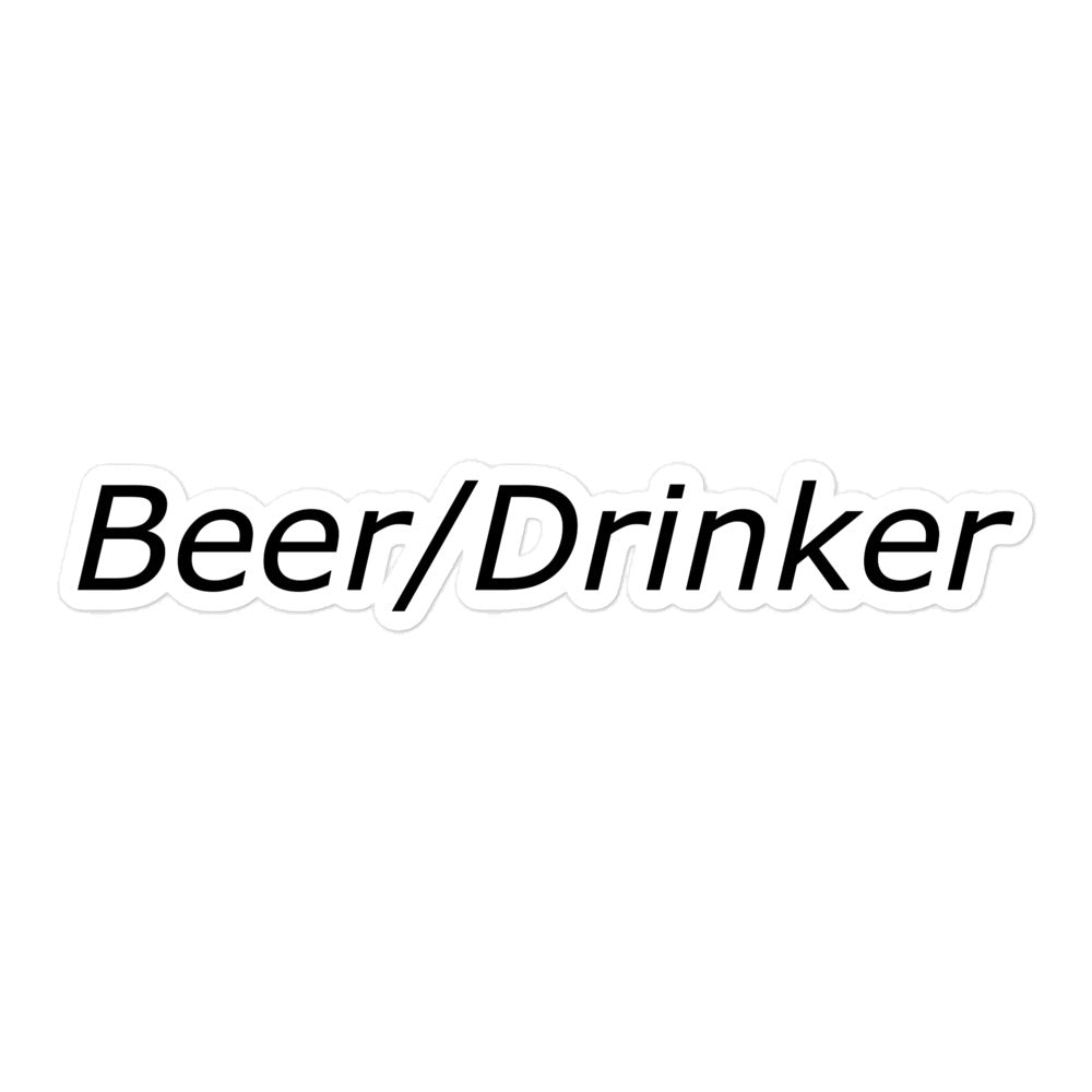Beer/Drinker Die-Cut Sticker